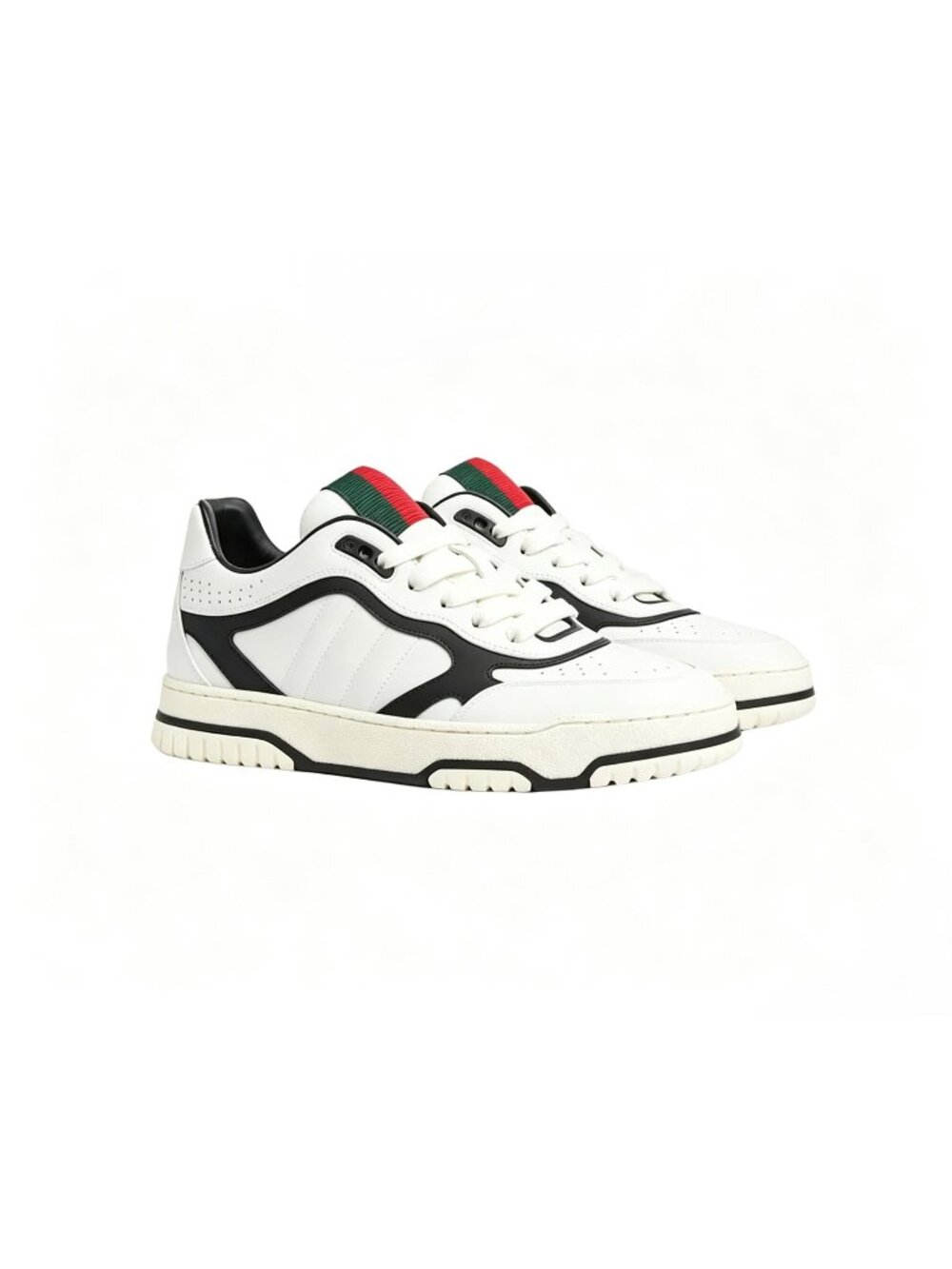 Gucci Women’s Re‑Web Low‑Top Sneakers Ivory Black EU38 807059